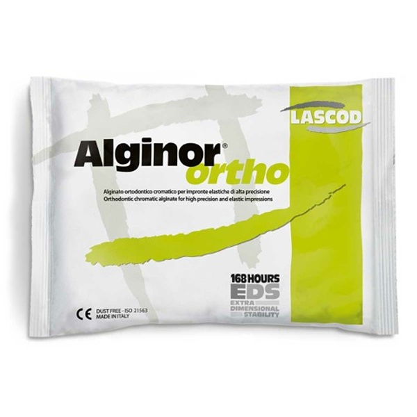 Alginor ortho- chromatická alginátová odtlačková hmota vhodná pre ortodonticlé odtláčanie